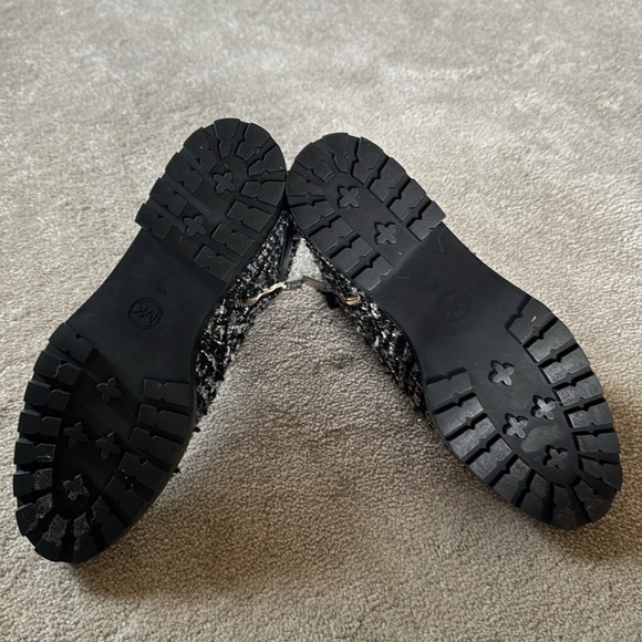 NWOB Michael Kors Tweed Combat Boots / Size 9M - Picture 9 of 12